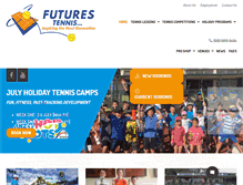 Tablet Screenshot of futurestennis.com.au